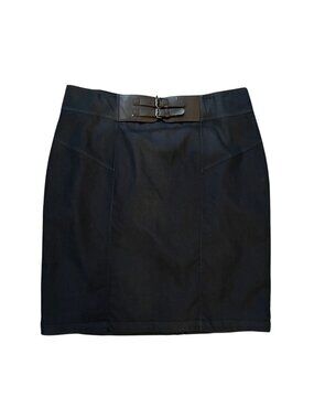 Worthington Blue Pencil Skirt Size 20 Double Buckle Waist Office Siren Plus Size